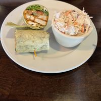 Buffalo chicken wrap with coleslaw   at Ethos Vegan Kitchen in Winter Park