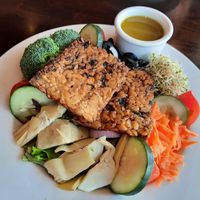 Salad with Tempeh at Ethos Vegan Kitchen in Winter Park