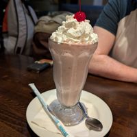 Strawberry milkshake at Ethos Vegan Kitchen in Winter Park