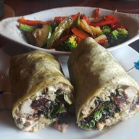Coconut Curry Wrap with sauteed veggies at Ethos Vegan Kitchen in Winter Park