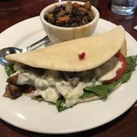 Seitan Gyro with rice and beans  at Ethos Vegan Kitchen in Winter Park