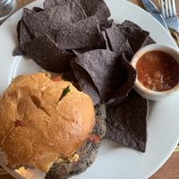 Black bean burger at Ethos Vegan Kitchen in Winter Park