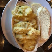 Sheep’s pie with a side of bread  at Ethos Vegan Kitchen in Winter Park