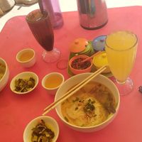 Veg noodle soup at Mogok Daw Shan Noodle in Mandalay