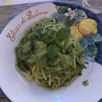 Zucchini pasta at Elisir di Positano in Positano