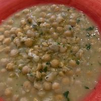 Chickpea soup at Elisir di Positano in Positano