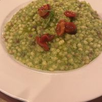Fregola, zucchine, pomodorini   at Bistrot Muralto in Como