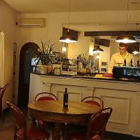 Indoor seating at Bistrot Muralto in Como