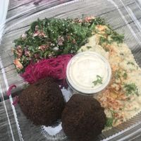 Falafel ❤️ at Gypsy Queen in Asheville
