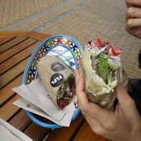 Falafel wrap at FLFL in Groningen