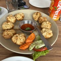 Fried veggie momos  at Lamayuru Restaurant in Leh