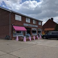 Outside at Sugar and Spice Cafe in Bacton