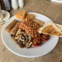 Fab vegan breakfast x at Sugar and Spice Cafe in Bacton