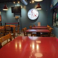 Inside the restaurant at Shahrazad Middle Eastern in Milwaukee