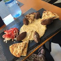 Falafel Platter  at Pitagoras Bllok in Tirana