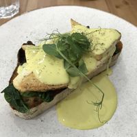 Tofu florentine toast at 269 Vegan in Perth