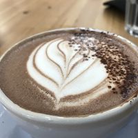 Hot chocolate with oat milk at 269 Vegan in Perth