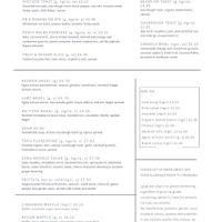 Brunch menu at 269 Vegan in Perth