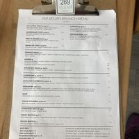 Menu! Oh choices choices !  at 269 Vegan in Perth