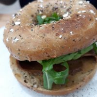Posh BLT bagel at 269 Vegan in Perth
