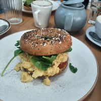 Breakfast bagel at 269 Vegan in Perth
