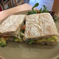 Ciabatta toastie at 269 Vegan in Perth