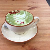 The best oat milk matcha latte around at 269 Vegan in Perth