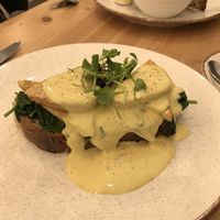 Tofu hollandaise and soup - superb at 269 Vegan in Perth