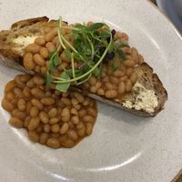 Beans on sourdough  at 269 Vegan in Perth