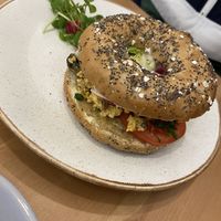 Breakfast bagel at 269 Vegan in Perth