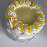 lemon chiffon cake at Vegan Danish Bakery in Toronto