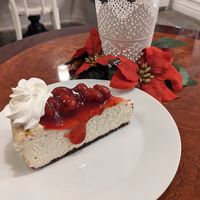 Cherry cheesecake at Vegan Danish Bakery in Toronto