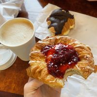 Raspberry danish  at Vegan Danish Bakery in Toronto
