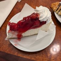 Cherry cheesecake at Vegan Danish Bakery in Toronto