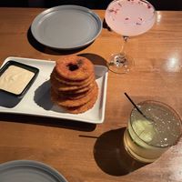 Squash rings with chipotle sauce  at Civil Libation in Virginia Beach