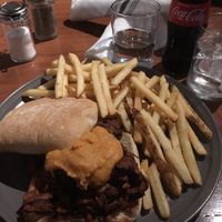 BBQ jackfruit with smoked Gouda cheeze instead of slaw :) at Civil Libation in Virginia Beach