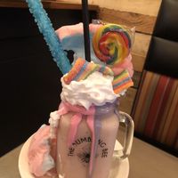 Strawberry shake  at Bumbling Bee in Virginia Beach