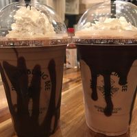 Double chocolate milkshake and a peanut butter chocolate milkshake  at Bumbling Bee in Virginia Beach