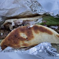 Vegan gyro—not fancy looking but omg SO delish!  at Bodacious Bakehouse in Virginia Beach