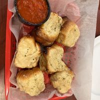 Vegan garlic knots   at Bodacious Bakehouse in Virginia Beach