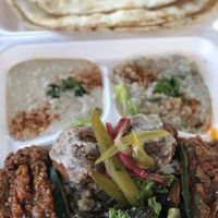 Vegan platter  at Nour Lebanese Cuisine in Bethel