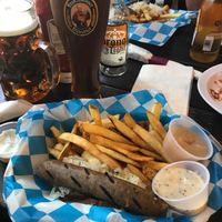 Veganwurst at Redd's Biergarten in Newark