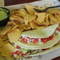 Taco Tuesday special: 2 tacos, chips and a drink. Extra guacamole on the side at Tijuana Flats in West Melbourne