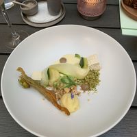 Courgette dish at Lento in Hasselt
