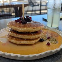 Vegan pancakes at Copa Cabana in Patmos