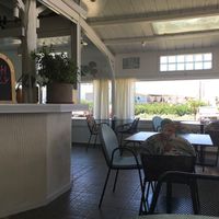 The restaurant  at Copa Cabana in Patmos