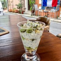 Chia pudding and fresh fruits  at Le Délices Des Filles in Mouans-sartoux