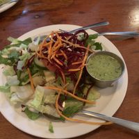 Naan salad   at The Naam in Vancouver