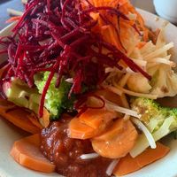 Mexi bowl with Daiya cheese  at The Naam in Vancouver