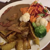 The NAAM faux Steak  at The Naam in Vancouver